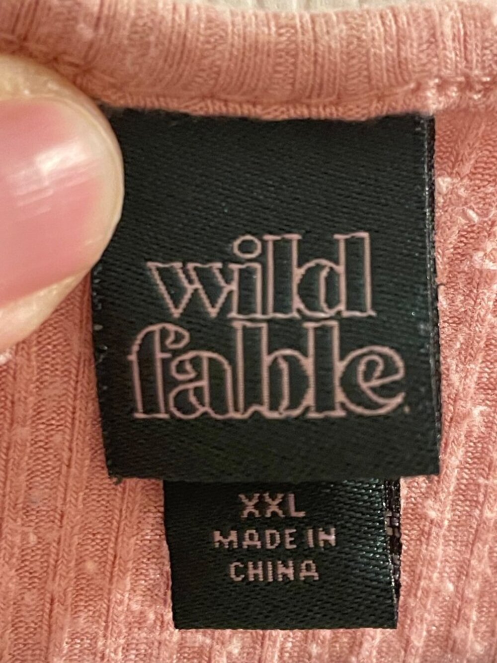 Wild Fable Pink Ribbed Ruched Side Crop Top XXL - Picture 2 of 5